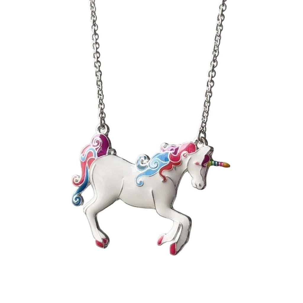 Animal Women Unicorn Themed Pendant Jewelry Oil Finish Fashion Decoration Gift