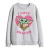 Childrens/Kids I Love Snacks Grogu Sweatshirt