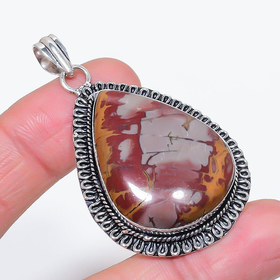 

Натуральный камень Норина Джаспер 925 стерлинговое серебро Ювелирная подвеска 2,29 U2J93