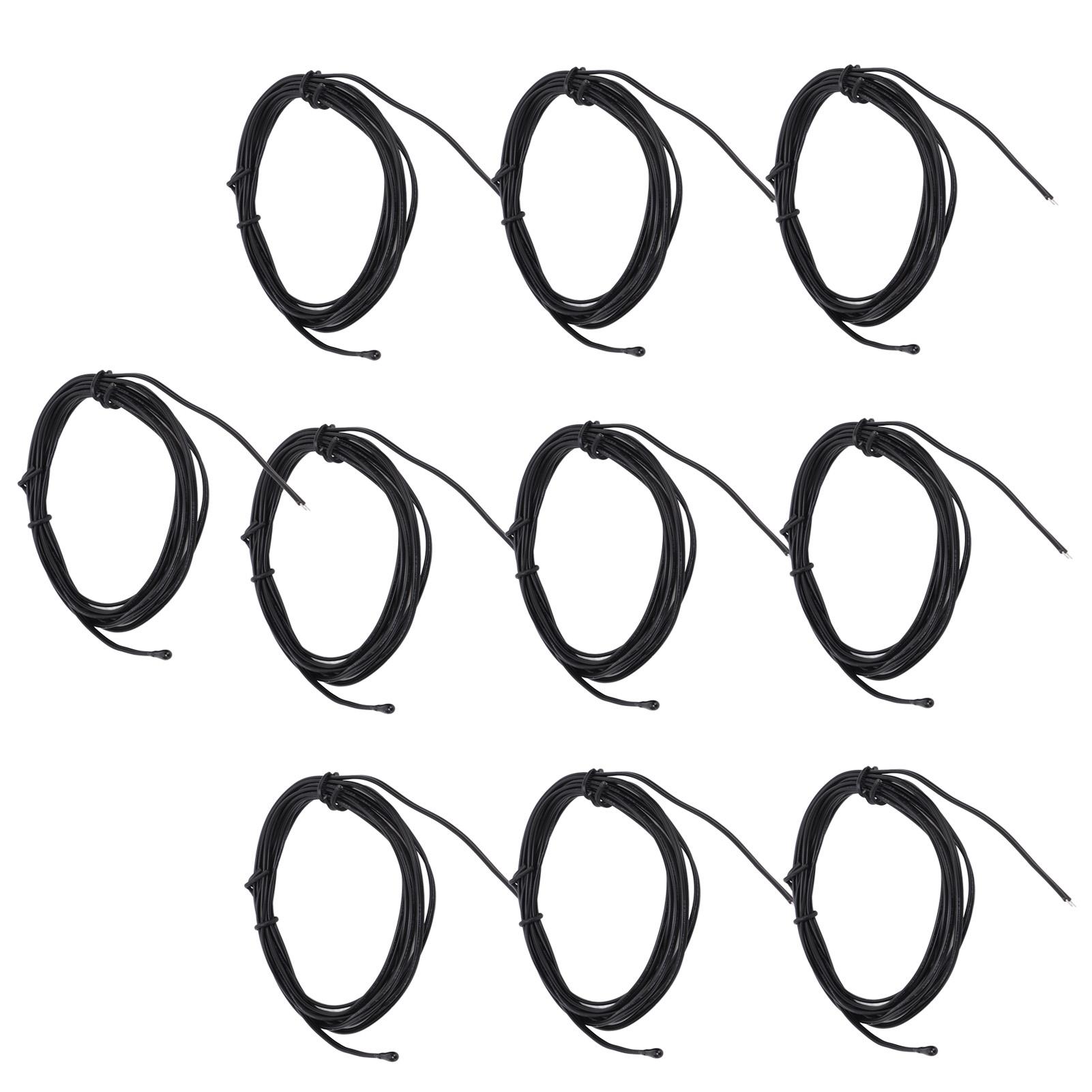 

10 шт. NTC термистор датчик температуры зонд каплевидный наконечник эпоксидная смола разъем 2 метра 20K B3950