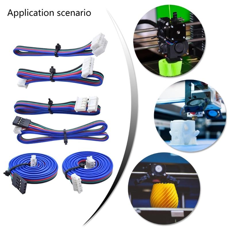Stepper Motor Wire XH2.54 Terminal Motor Cable 4 Pin To 6 Pin High Compatibility For 3D Printers And Automation Projects