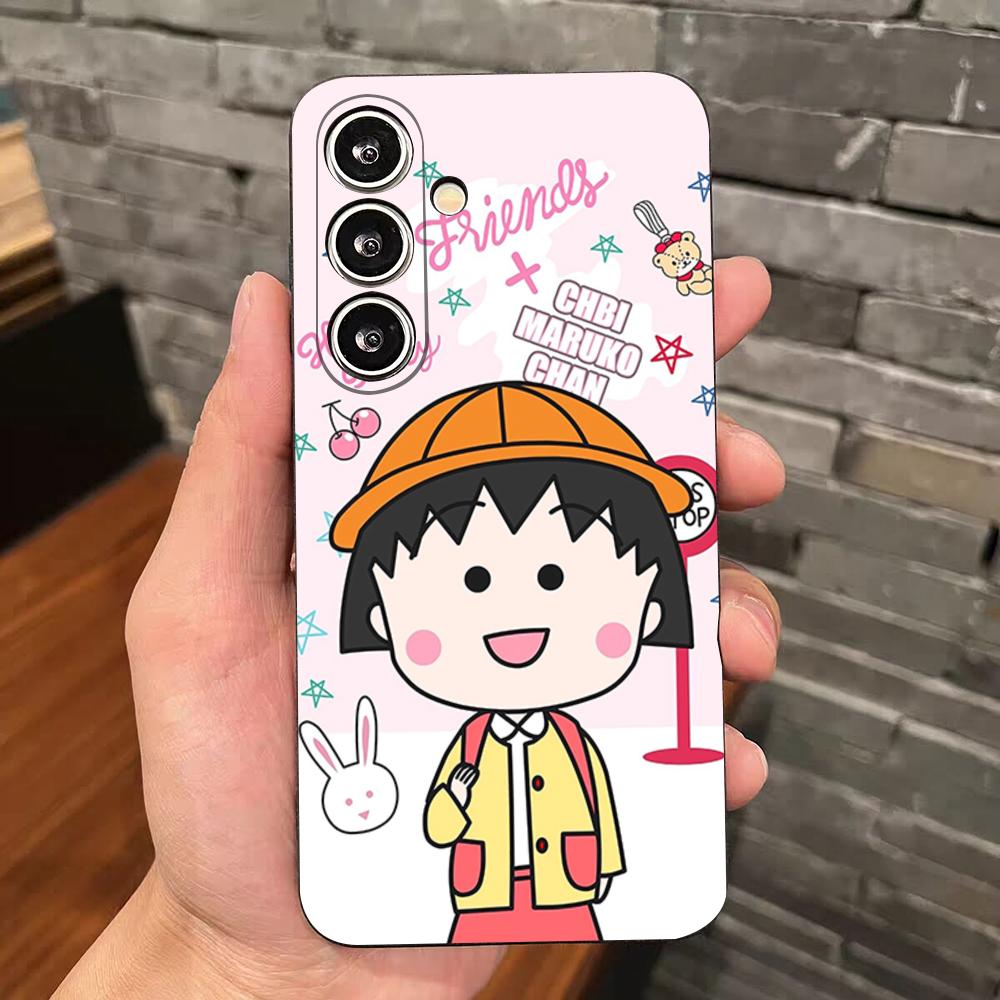 Anime Maruko-chan Phone Case For Samsung S25 Edge S24 S23 S22 S21 S20 Ultra Plus Fe Galaxy A54 A53 A34 A25 A16 Silicon Cover