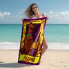 Personalized customized proof beach towel with Scooby-Doo pattern - soft, absorbent,quick-drying,perfect swimming,camping&bathing
