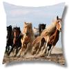 Horse Pattern Home Decoration Pillow Cover Polyester Fiber Cushion Cover Living Room Sofa Cushion Cover