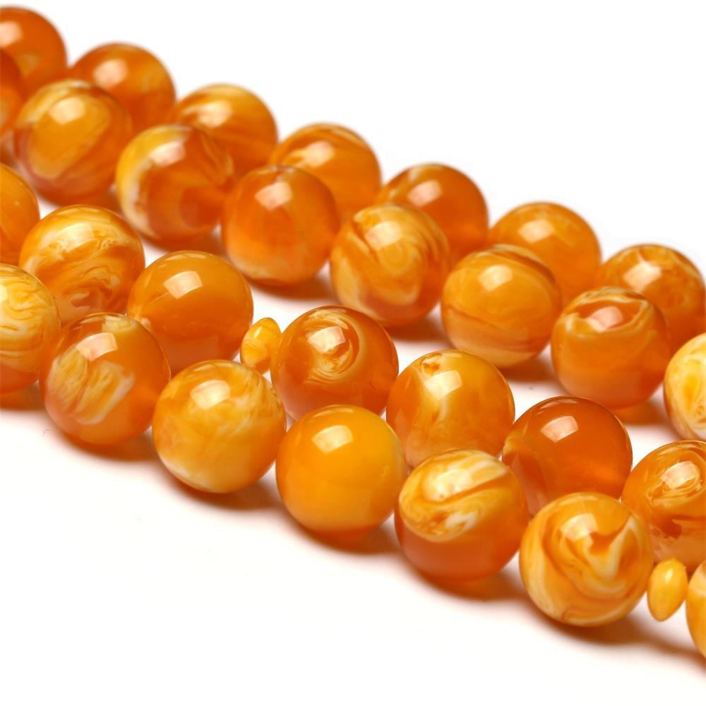 Muslimisches Gebetskette Bernsteinfarbe 10mm Tasbih Geschenk Ramadan Silber Metall Quaste Herren Tarbons Misbaha Islamischer Tasbeeh