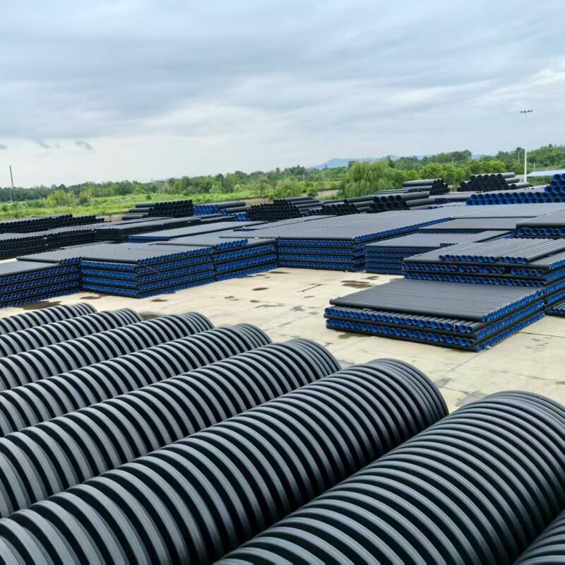 HANDUNYOU Steel Reinforced Double-Wall Corrugated Drainage Pipe