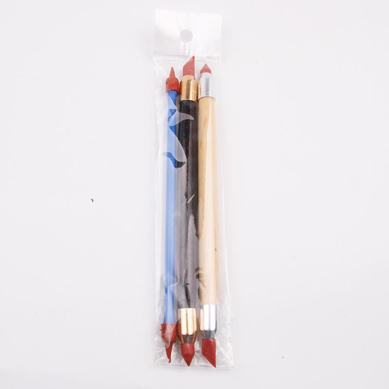 3-Piece Double-Ended Silicone Pen Set for Pottery and Sculpture Clay Erasing
