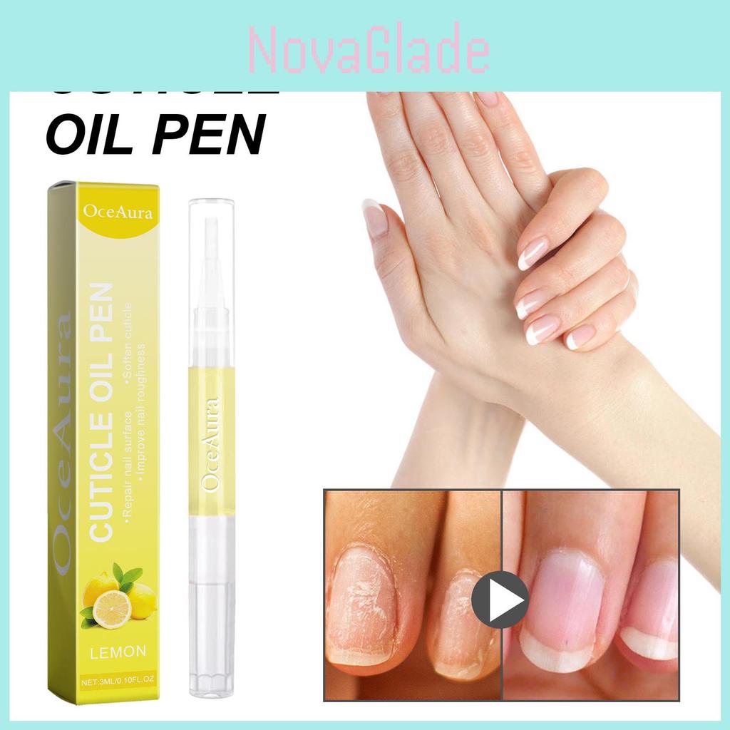 Nourishing Oceaura Lemon Nail Care Oil For Healthy Hydration And Shine 3ml