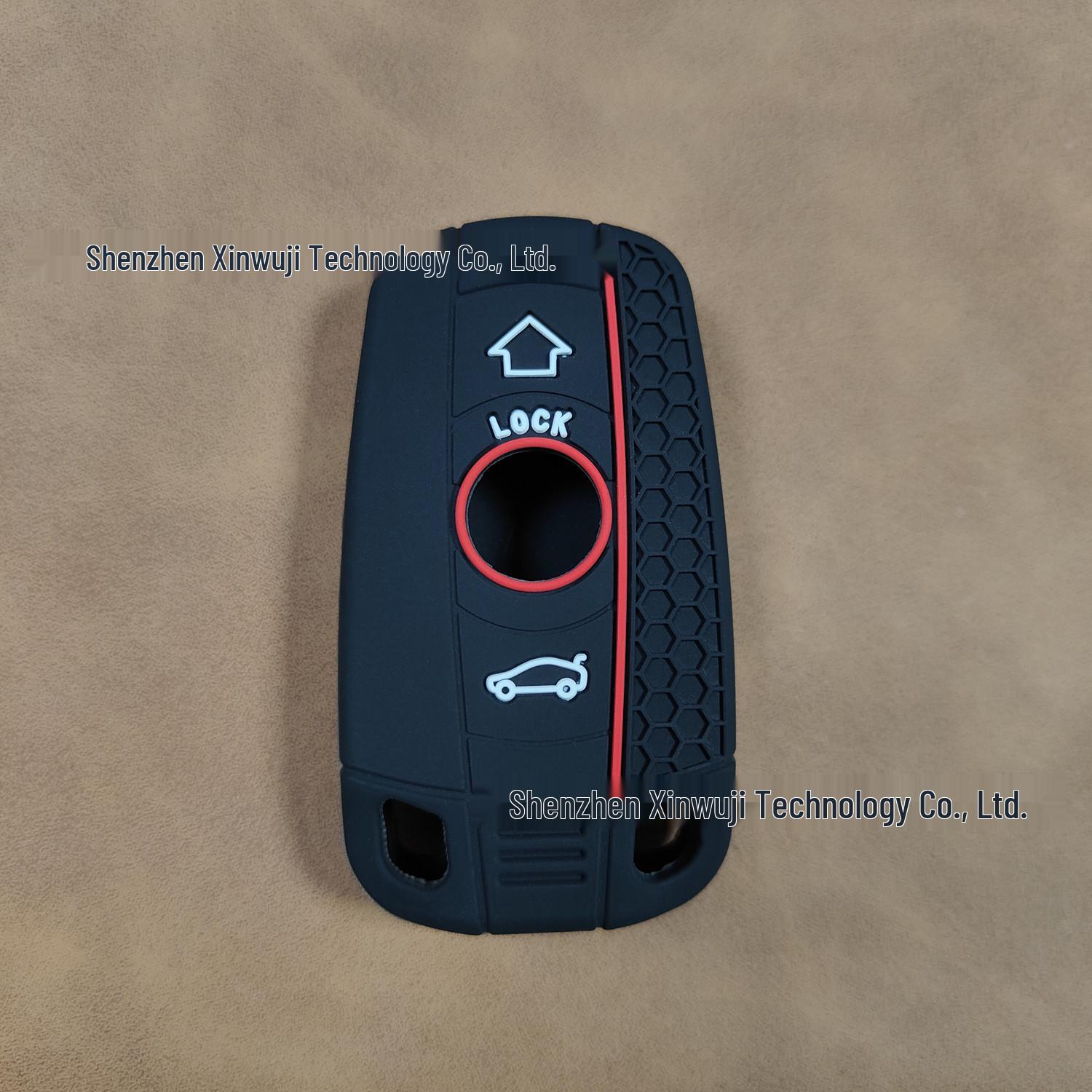 Silicone Honeycomb Key Case for BMW 1, 3, 5 Series, Z4, X1, X5, X6, M2 - Side Opening & Full Coverage Protection.
