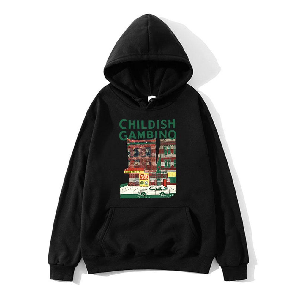 Childish Gambino Hoodies Ropa Hombre Long Sleeve Men Women Hooded Sweatshirts Sudaderas Fall Fleece Graphic Print