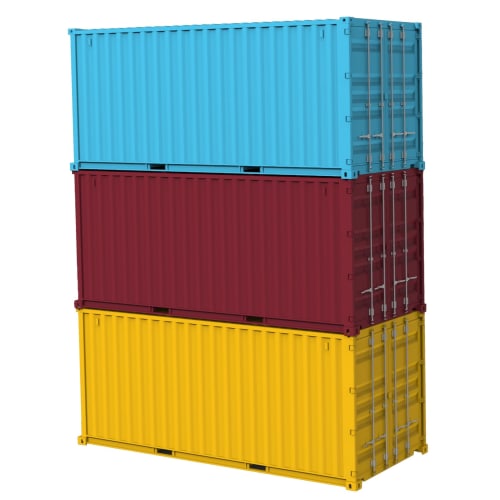 1/24 scale NEXT Series No. 1003 20ft Container (Maroon) Plastic Model
