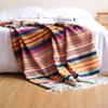 Mexican Tablecloth,Colorful Mexican Blanket with Fringe Handwoven Beautiful Table Cloth for Mexican Fiesta Party Decorations Perfect Picnic Blanket