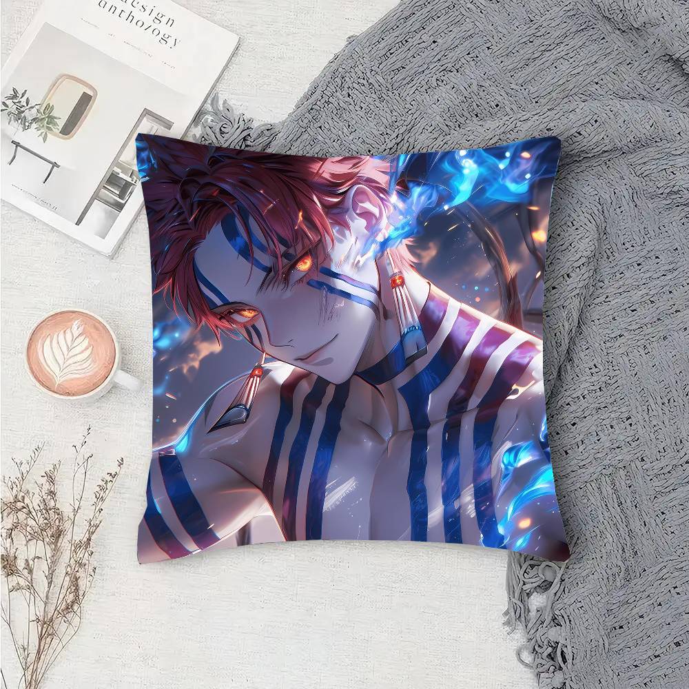 Akaza Anime Demon Slayer Kissenbezug Sofakissenbezug Zimmer Heimdekoration