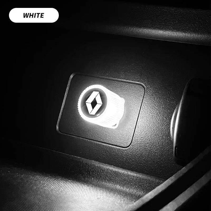 For Renault 2026 New Hub Caps USB Car Light LED Atmosphere Auto Ambient Nightlight Neon Interior Lamp for Renault Sport Duster M