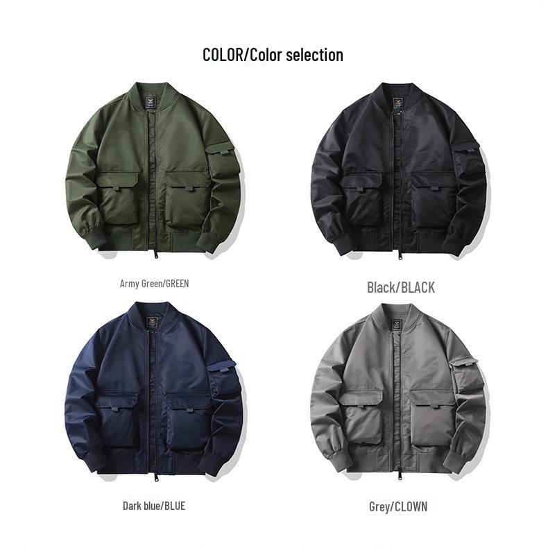 Men's 2026 Autumn/Winter Bomber Jacket: Tough Guy Air Force MA1 Pilot Style