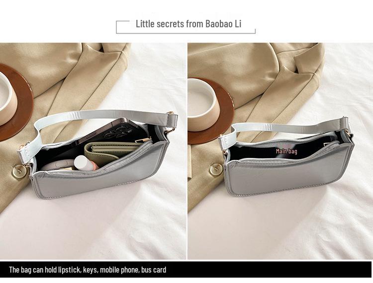 2024 Versatile Textured Casual Bag: Fresh, Simple, Solid Color Shoulder Bag for Autumn/Winter Fashion