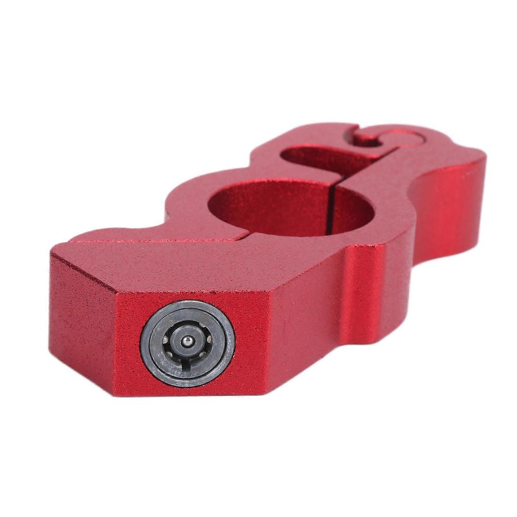 Motorcycle Lock Red Protective Handlebar Horn Lock with Gasket Key for Braking Security