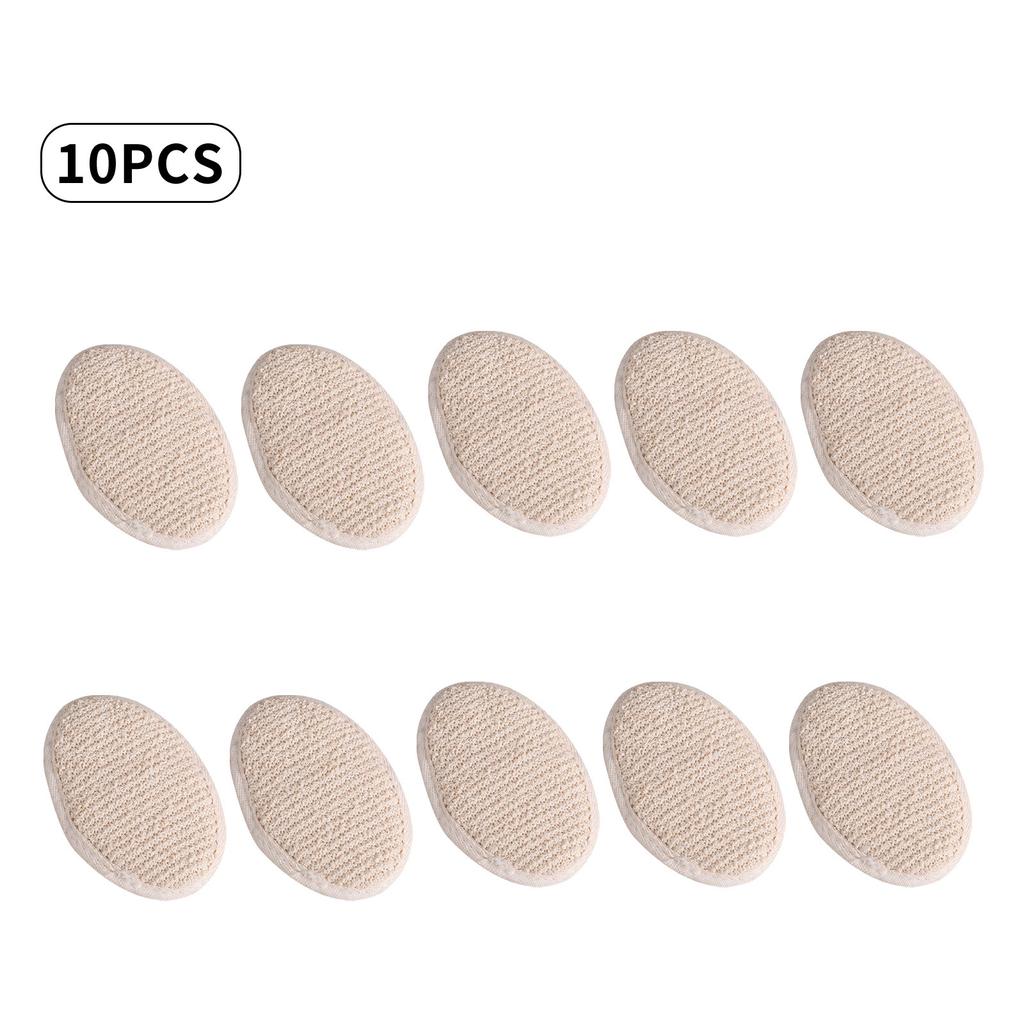 10Pcs Natural Loofah Sponge Body Scrubber Exfoliating Bath Sponge for Shower and SPA Cleaning Gentle Back Scrubber for Women and Men