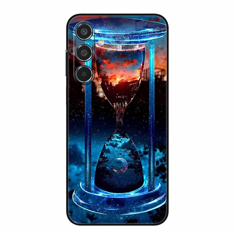 For Samsung Galaxy A55 5G Case Black TPU Silicone Soft Covers for SamsungA55 A 55 A15 A25 A35 5G Phone Shell A 15 4G Bumper Capa