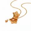Oil Coating Openable Pendant Necklace Enamel Craft Enamel Dog Necklace  Teen Girls Jewelry