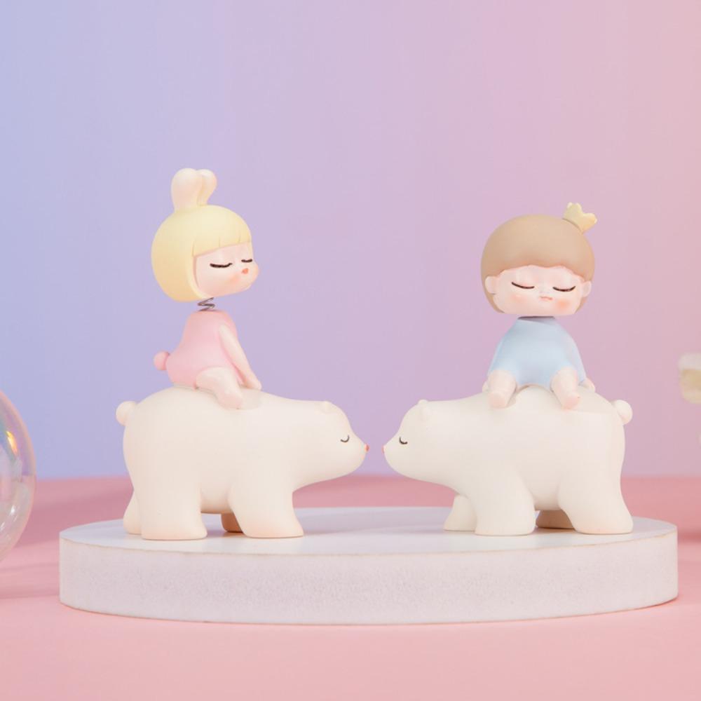 Couple Gift Head Shake Figurine Resin Animal Ornament High Quality Car Ornament  Living Room