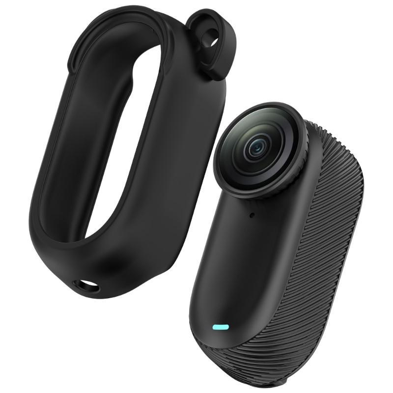 Flexible Silicone Case for 360 GO 3/GO 3S Action Cameras Full Body Protections Sleeve Travel Friendly Accessory