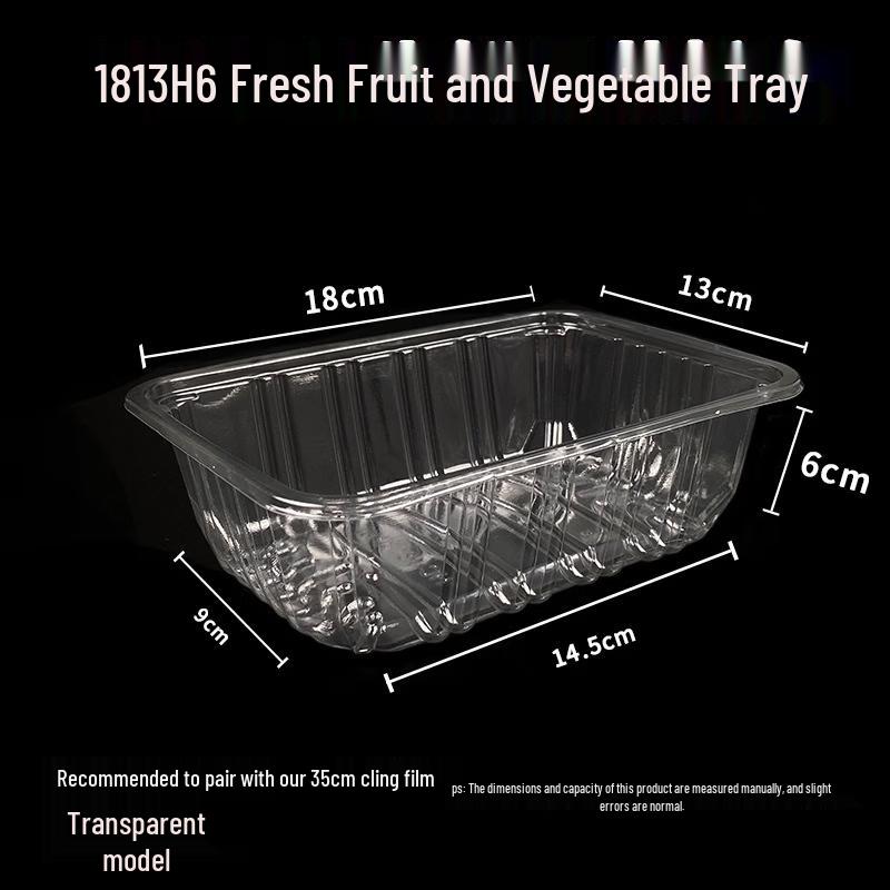 Disposable Transparent Rectangular Food Tray
