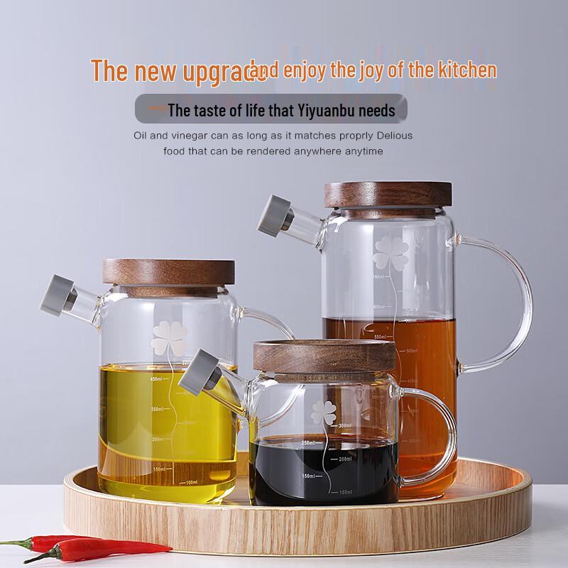 Miling Glass Leak-Proof Oil & Vinegar Dispenser