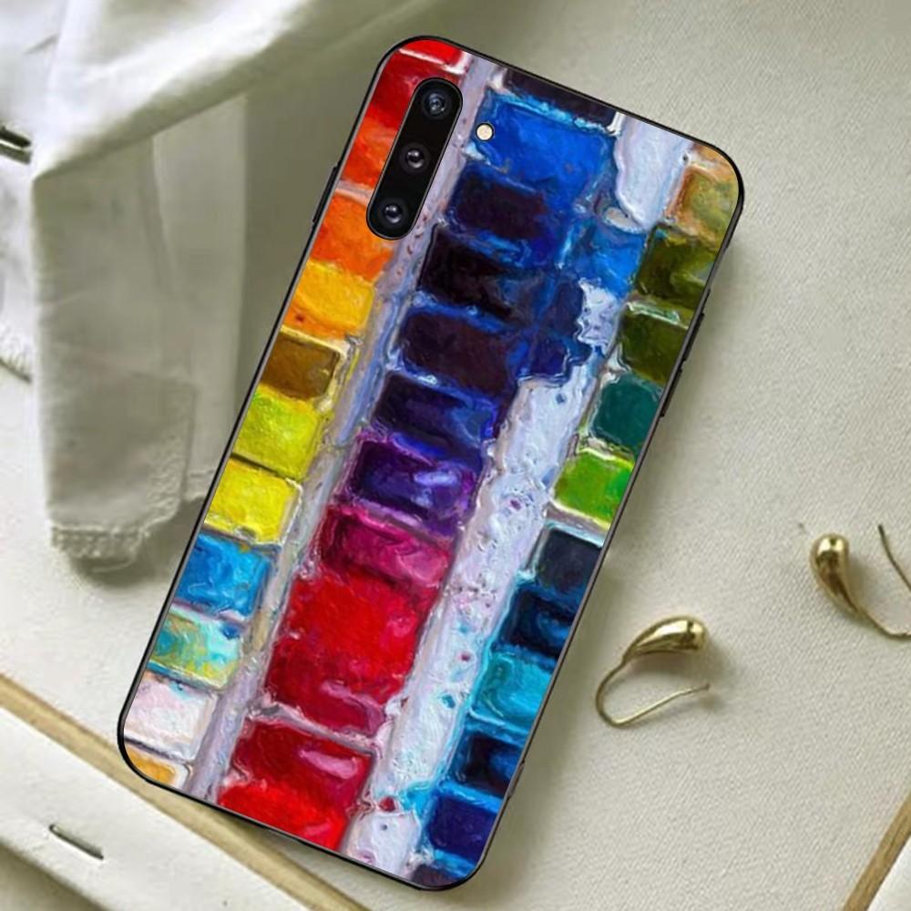 Watercolors Paint Palette Painting Box Phone Case For Samsung A 13 21 30 31 32 51 52 53 70 for Huawei Honor 50 60 70 for OPPO
