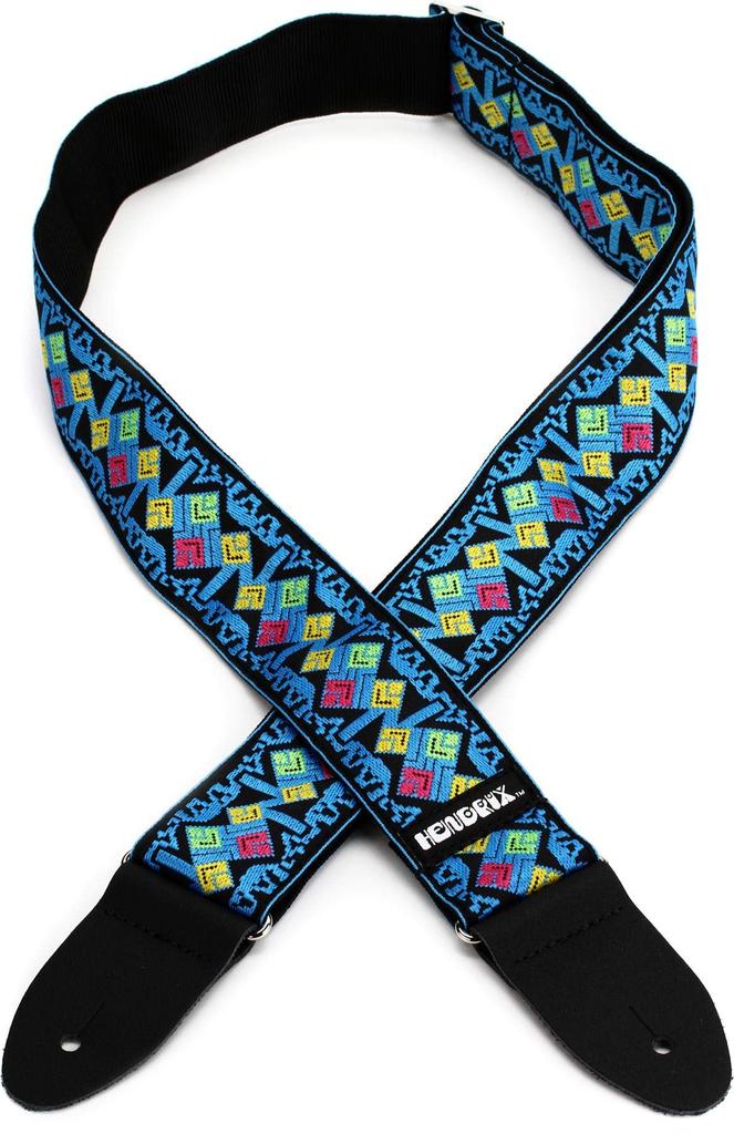 JIM DUNLOP JH14 Jimi Hendrix Guitar Strap, "LIVE IN MAUI BLUE DIAMONDS"