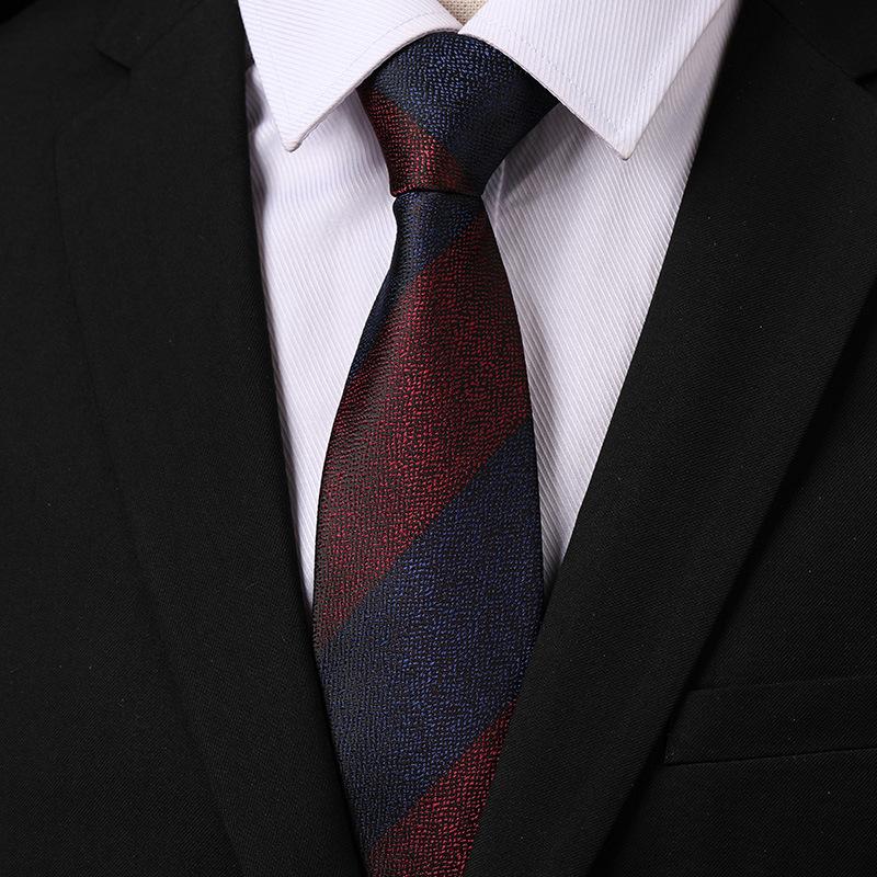 Fashion Versatile Casual Men And Women Retro Hong Kong Style Business Dress Groom Wedding Korean Version 8Cm Hand-Patterned Tie