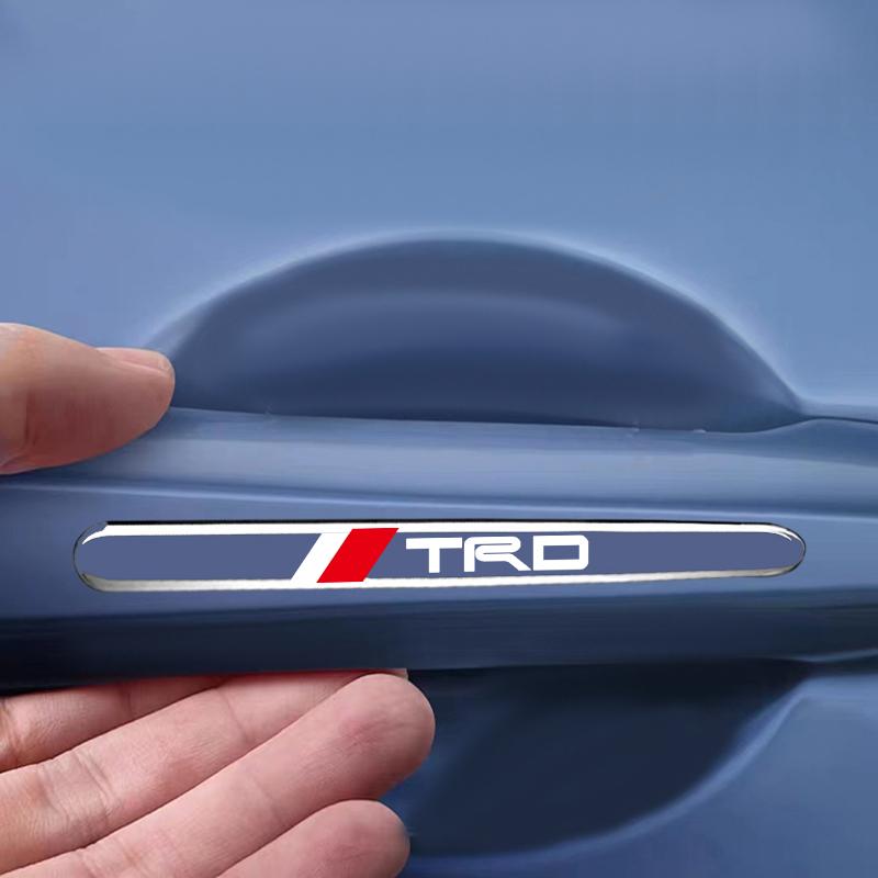 4KS Průhledný chránič proti kolizi dveří auta Nárazníková lišta Nálepka pro Toyota TRD GR Camry Corolla Yaris Chr Auris Avensis T25