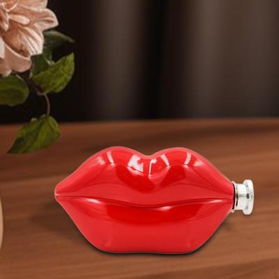 Accesorii pentru băuturi pentru balon în formă de buză, șold de buzunar de 5 oz pentru călătorii în aer liber