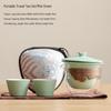 Portable Ceramic Tea Set Gift Box