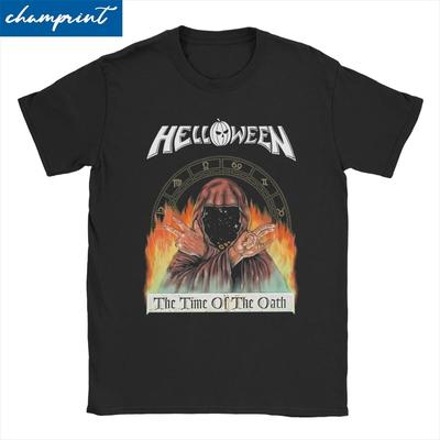 Helloween Metal pre unisex dámske tričká The Time of the Oath Funny Tričko Tričko s krátkym rukávom Čistá bavlna Nový príchod Topy