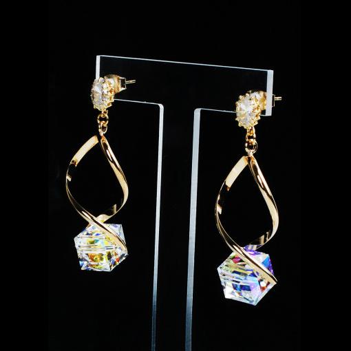 Juanayoon Elin Swarovski Ab Crystal Earrings