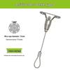 Adjustable Safety Hanging Kit: Rope, Buckle & Acrylic Board Line