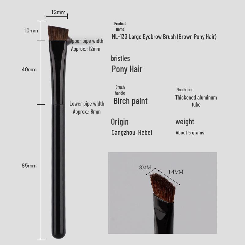 Angled Misty Eyebrow Makeup Brush for Precise Eyebrow Powder Application