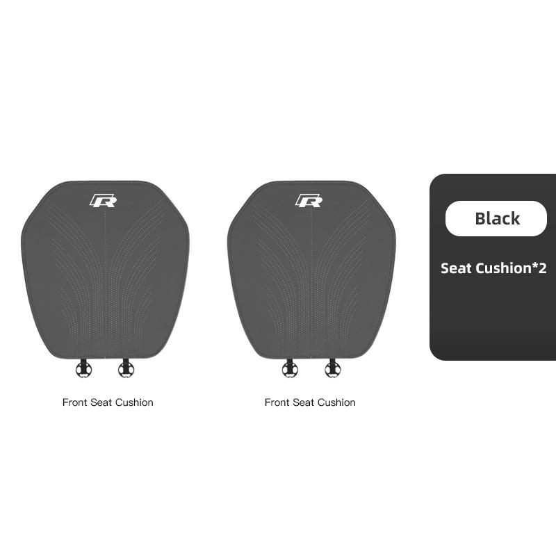 Car Logo Seat Covers Auto Seat Breathable Protection Cushion For VW GTI Polo Golf Passat Tiguan Arteon Touareg Taigo CC Hub Cap EJ1