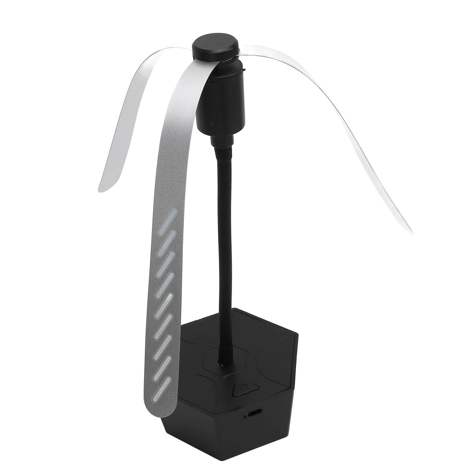 

Food Fan for Tables 3 Blades Quiet Rotating Battery Powered Dual Sided Reflective Soft Touch Outdoor Food Fan for Picnic