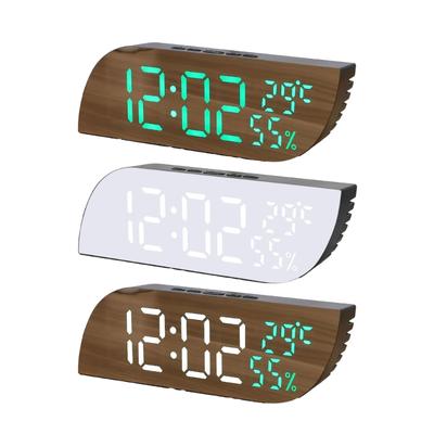 Sveglia con UmiditàTemperatura Interna Camera da Letto Orologio Elettrico Orologio LED