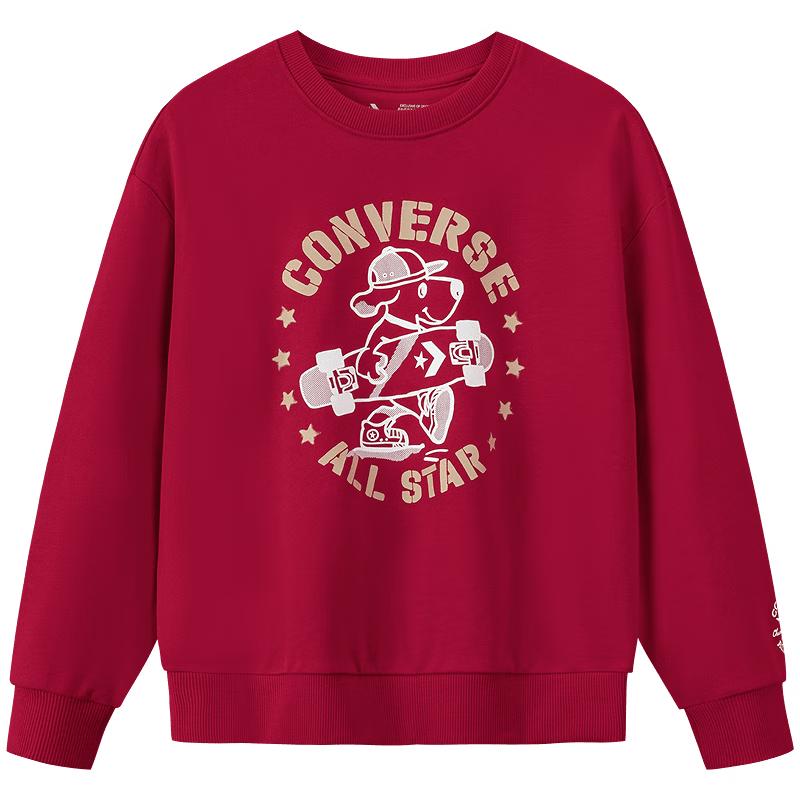 Converse Kids' Fleece Lined Cartoon Print Sweatshirt
