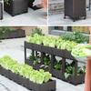 Garden And Balcony Large Veg Planting Box Assembled Reusable Square Flower Grow Pot Home Courtyard Planting Planters Equipment