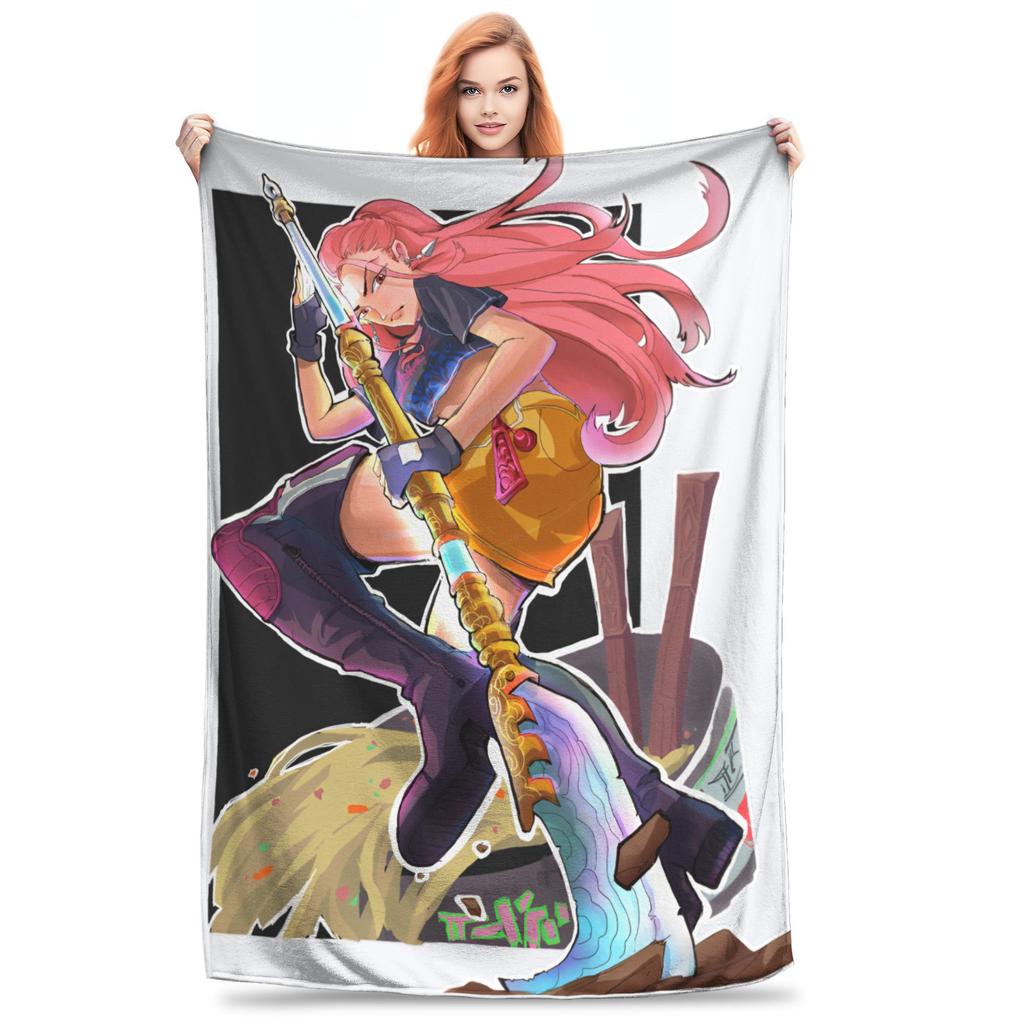 Saja Boys Huntrix Blanket Kpop Demon Hunters Flannel Awesome Warm Throw Blanket for Bedding Lounge  Winter