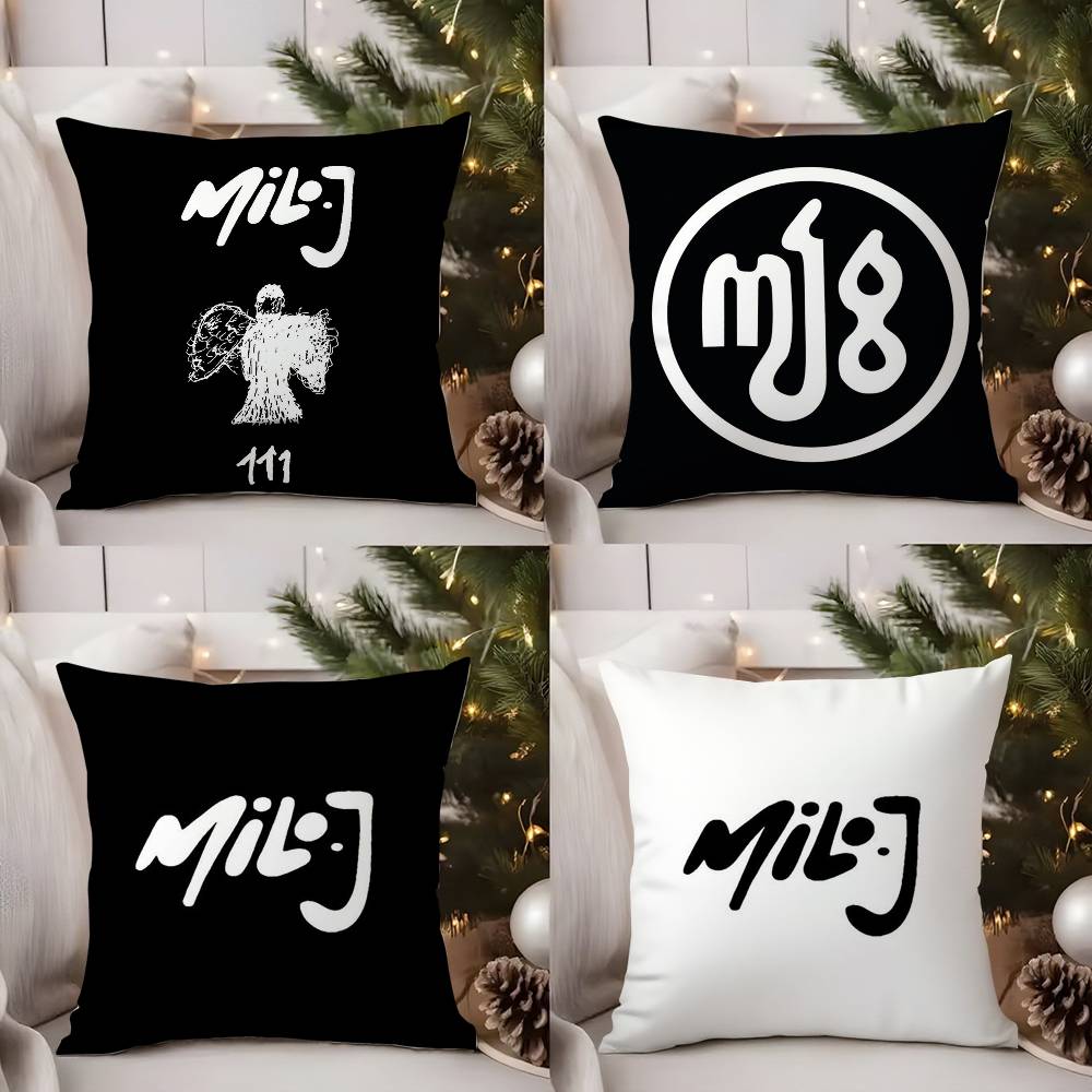 Argentinian M-Milo J Rapper Pillow Case Plush Fabric Soft Double Sided Print Home Sofa High Quality Cushion Cover Throw