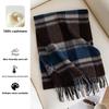 Winter New Product: 100% Pure Cashmere, Light Luxury, High Grade, Plaid Scarf, British Style, Men's and Women's Warm Neck