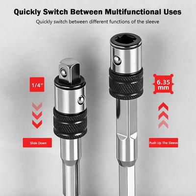 Fast Tool Portable Extension Rod Dual Use Fast Position Extension Stable Connect Self-Locking Quick Release Tool Matching