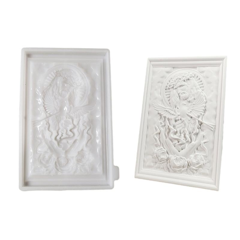

Multipurpose Silicone Christ Mould for Baking Candle and Soap Making Crafting Ornament Suitable for Oven and Fridge