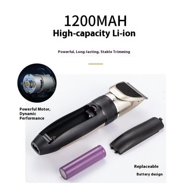 Quiet Motor Pet Hair Cutter Multipurpose Grooming Tool Ergonomic Handle Detachable Blades for Dog Cats Trimming Styling