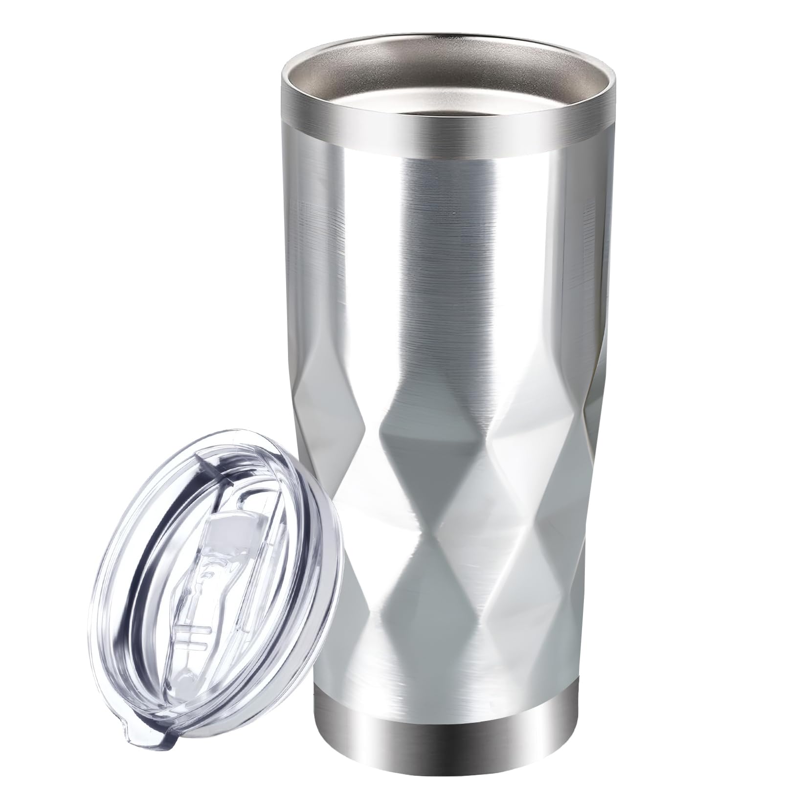 

600ml Stainless Steel Vacuum Insulated Car Coffee Water Large Keeps Drinks Hot or Suitable for Includes Cleaning Brush Tumbler, Cup, Bottle,